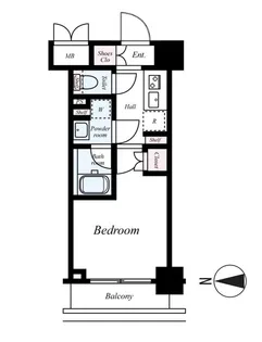 ハーモニーレジデンス武蔵小杉♯002【723号室号室】の間取り
