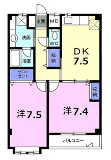 ヒルトップレジデンス【2階】の間取り
