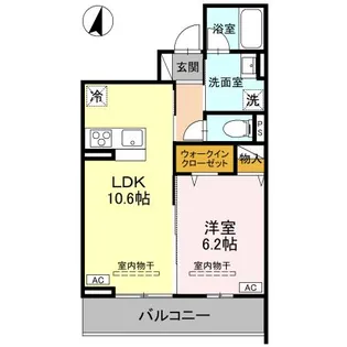 TORISIAS ゆいの杜6丁目 B棟【2階】の間取り