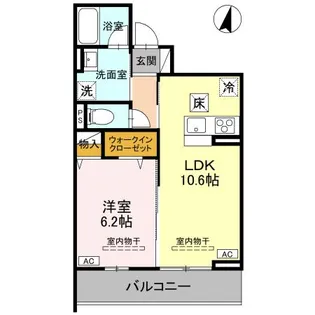 TORISIAS ゆいの杜6丁目 C棟【1階】の間取り