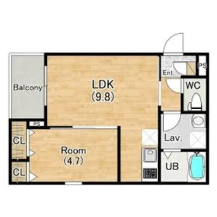 ジーメゾン和泉大宮ソル【1階】の間取り