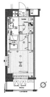 PREMIUM CUBE 三田【10階】の間取り