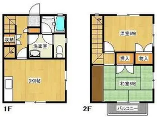 ライフポート大坪【1階】の間取り