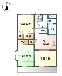 ハーツウィズASAHI【3階】の間取り