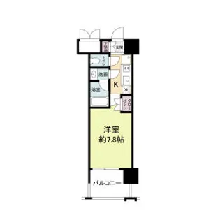 パークフラッツ江坂【7階】の間取り