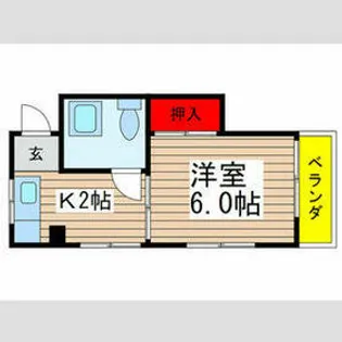 吉田ハイツ【2階】の間取り