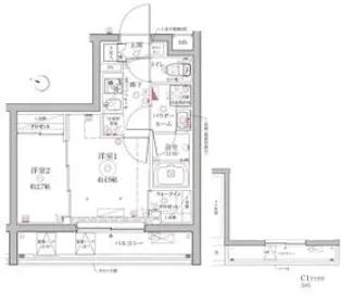 クレイシア西馬込【5階】の間取り