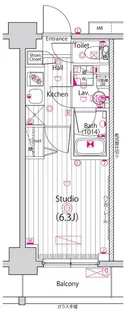 グランド・ガーラ横浜【4階】の間取り