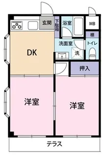 クロノス相武台前【1階】の間取り