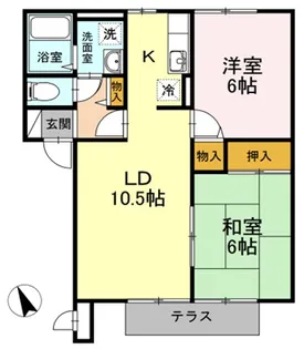 パルテノンロイヤルB【0202号室】の間取り