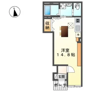 ヴィラ 竹ノ花【1階】の間取り
