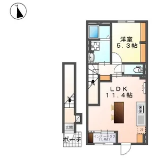 ヴィラ 竹ノ花【2階】の間取り