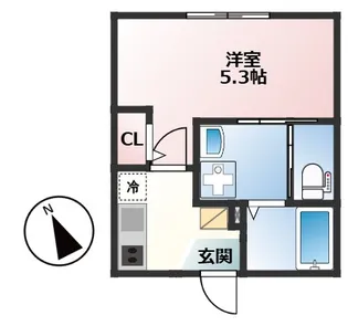 Linoa TSURUGAMINE(リノア鶴ヶ峰)【101号室】の間取り