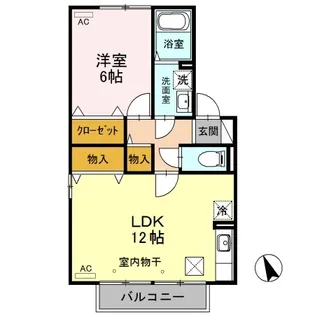 ハイツボナール Ⅲ【1階】の間取り