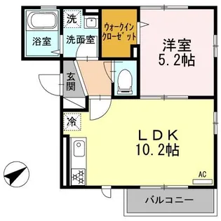サンクレール【2階】の間取り