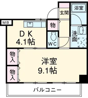 グラン・コスタ湘南弐番館【4階】の間取り