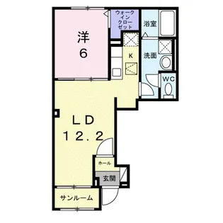 ヴィラ セレーノ【1階】の間取り