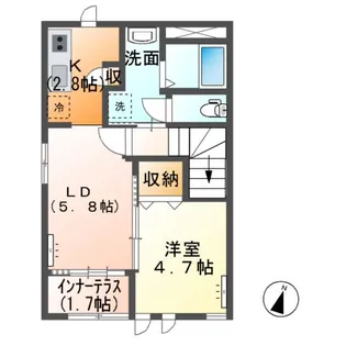 アメニティーハウス【2階】の間取り