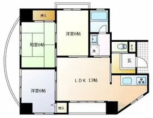 ユトリロ駅南【3階】の間取り
