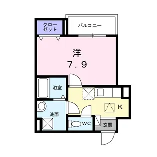 ヒカルサ京都北山栗栖【1階】の間取り