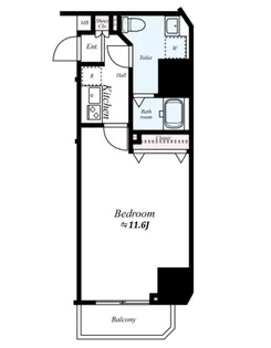 GENOVIA渋谷笹塚skygarden【102号室号室】の間取り