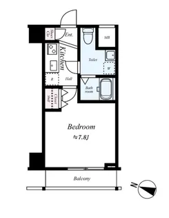 プレール・ドゥーク川崎平間【303号室号室】の間取り
