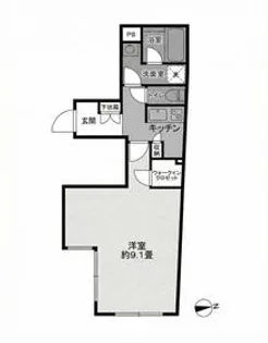 PREAS西大井【3階】の間取り