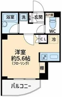 プレール・ドゥーク品川西大井【1号室】の間取り