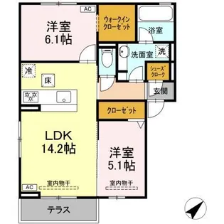 恵比寿の森【1階】の間取り