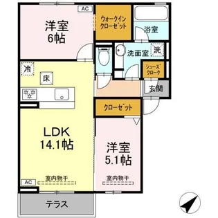 恵比寿の森【1階】の間取り