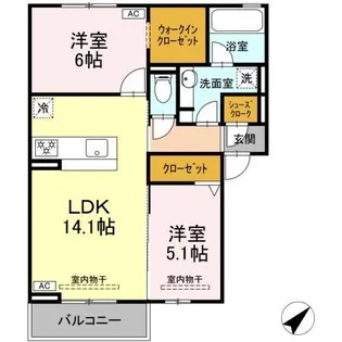 恵比寿の森【2階】の間取り