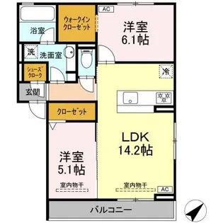 恵比寿の森【2階】の間取り