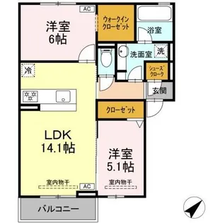 恵比寿の森【3階】の間取り