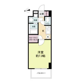 スペーシア江坂南金田【8階】の間取り