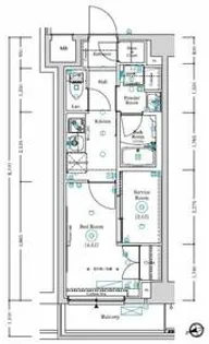 LUMEED蒲田南【6階】の間取り