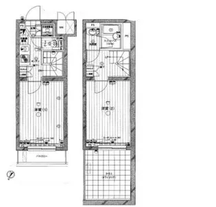 ルーブル中野富士見町伍番館【2階】の間取り