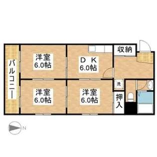 メゾン井川【2階】の間取り