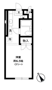 ウッディーハウス【102号室号室】の間取り