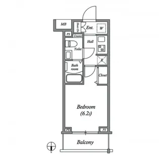 GENOVIA大崎skygarden【1階】の間取り