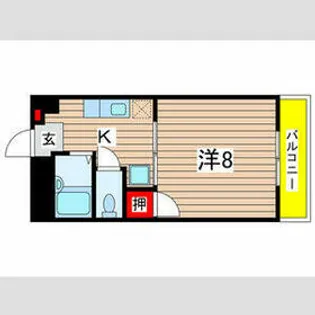 カーサビィオラ【3階】の間取り