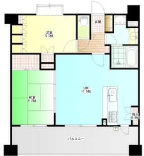 クリオ横浜伍番館【10階】の間取り