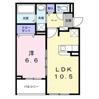 ソレイユ茨木【2階】の間取り
