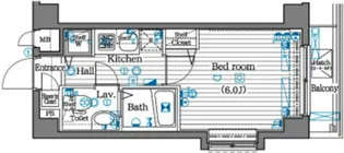 ガラ・シティ大崎【2階】の間取り