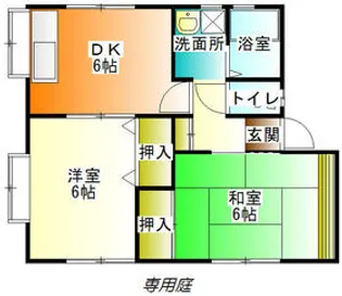 シャローム石川A【102号室】の間取り