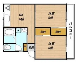 シティーコートA【1階】の間取り