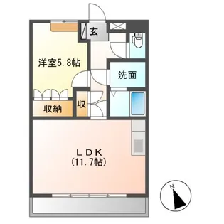 ゴールド エクスペリメント【1階】の間取り