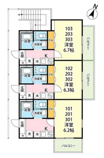 CASSOLO北越谷Ⅰ【3階】の間取り