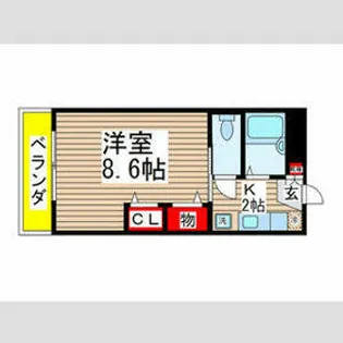 カサベルデ新検見川3【3階】の間取り