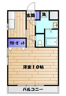 クレスト【102号室】の間取り