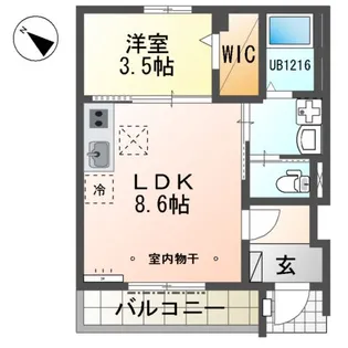 リオグランデ【1階】の間取り